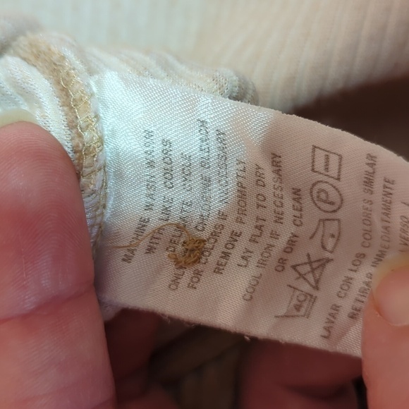 Vintage Liz Sport Corduroy Tan Jacket Shirt sz XL - Picture 8 of 8